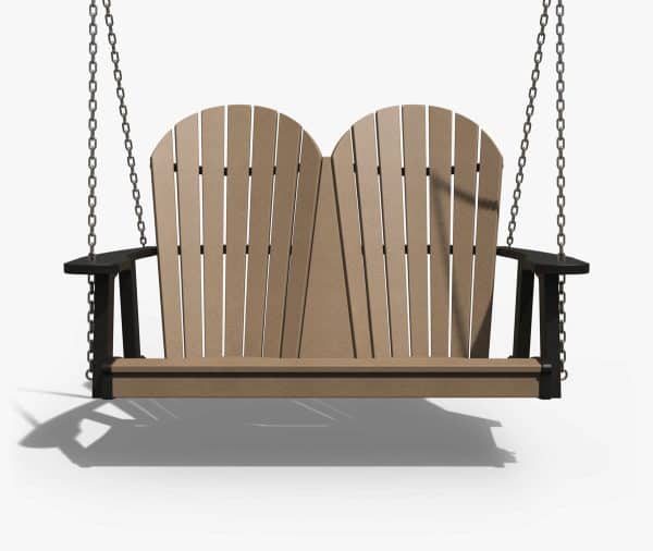 Adirondack Swing front view with off white background